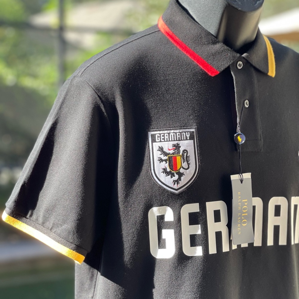POLO‎ RALPH LAUREN GERMANY POLO BLACK SLIM FIT - Picture 2 of 7